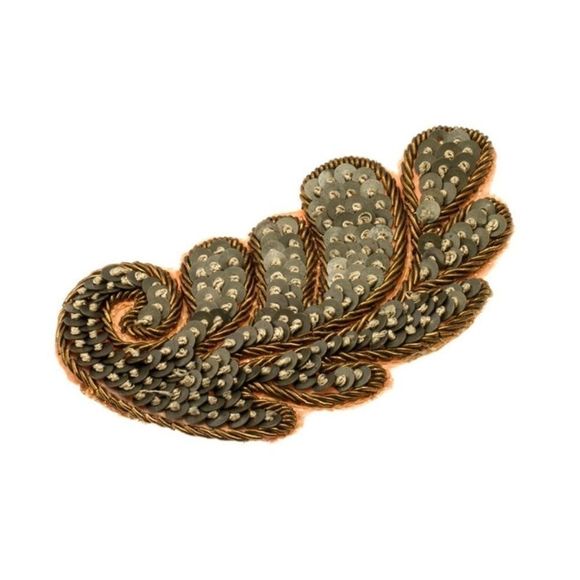 Colette Malouf Leaf Hair Clip Handmade in NYC 🗽✨ - Picture 3 of 4